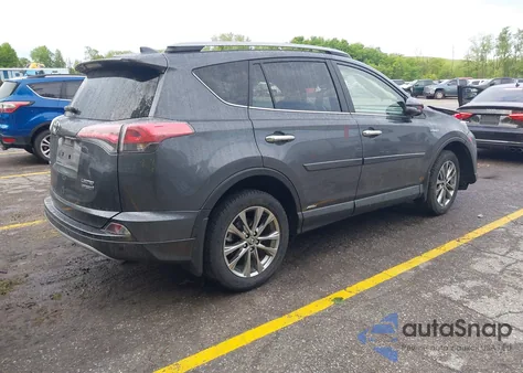 2017 Toyota Rav4 Hybrid Limited из США, поврежденный, VIN JTMDJREV0HD077995